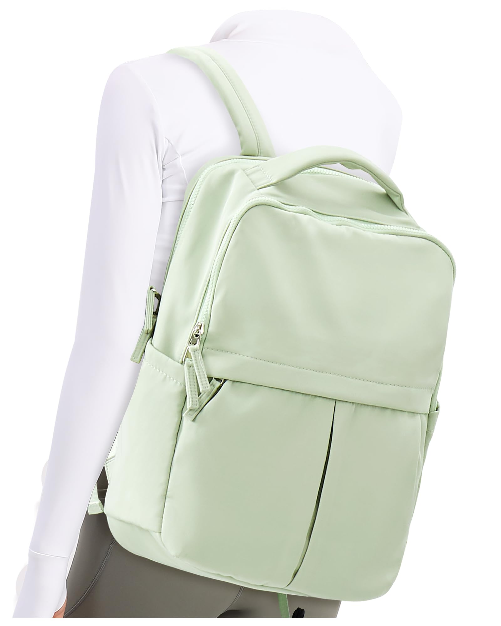 suratio Laptop Work Backpack for Women - 15.6 Inch Laptop Compartment, Lightweight Waterproof Large Travel Backpack for College, Nurse & Teacher,