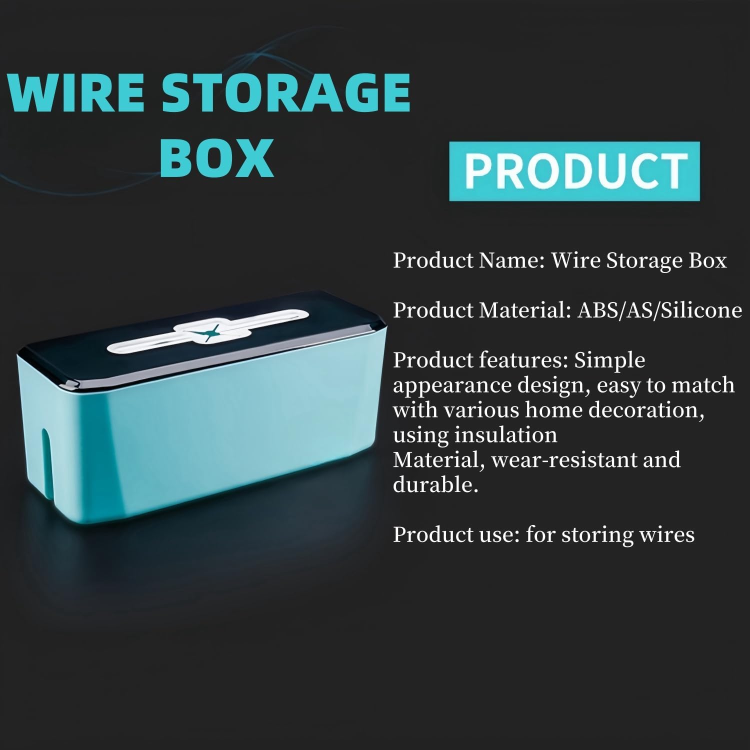 Power Extension Cord Storage Box, Floor Socket Concealment Device Compatible Storage Box for Desk Cables, Office Cable Storage Box, Baby Protection Cable setcable Box
