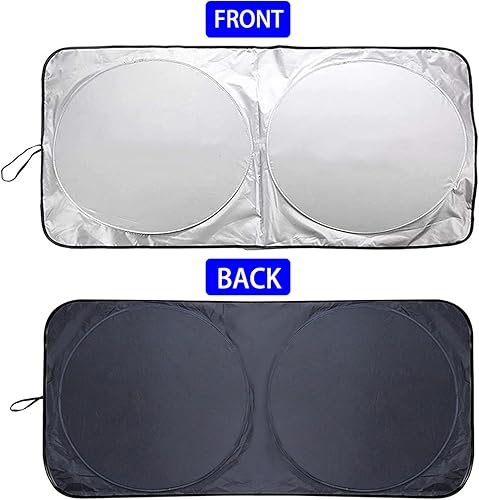 Miniatura 3 de JINYISI for Dacia Duster Logan MCV Sandero Stepway Dokker Lodgy Car Accessories,Auto Car Front Rear Window Visor Windshield Block Cover Car Sunshade