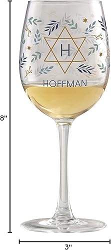 Miniatura 2 de Personalization Universe Spirit of Hanukkah - Copa de vino blanco personalizada