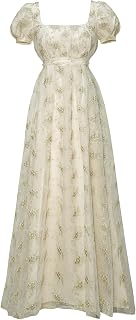 Vibsion Regency Dresses for Women Luxurious Lace Empire Waist Dress Price In India