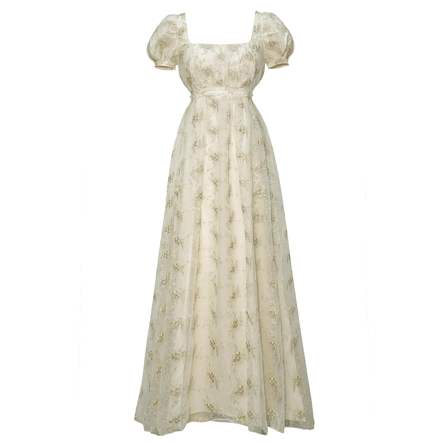 Vibsion Regency Dresses for Women Luxurious Lace Empire Waist Dress - Review, Price and Buying Guide