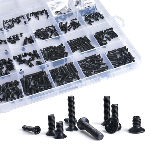 Miniatura 3 de YOUFEN Kit de tornillos de repuesto para computadora portátil de 26 tamaños M1.4 M1.7 M2 M2.5 M3 M3.5, pequeños tornillos pequeños accesorio de