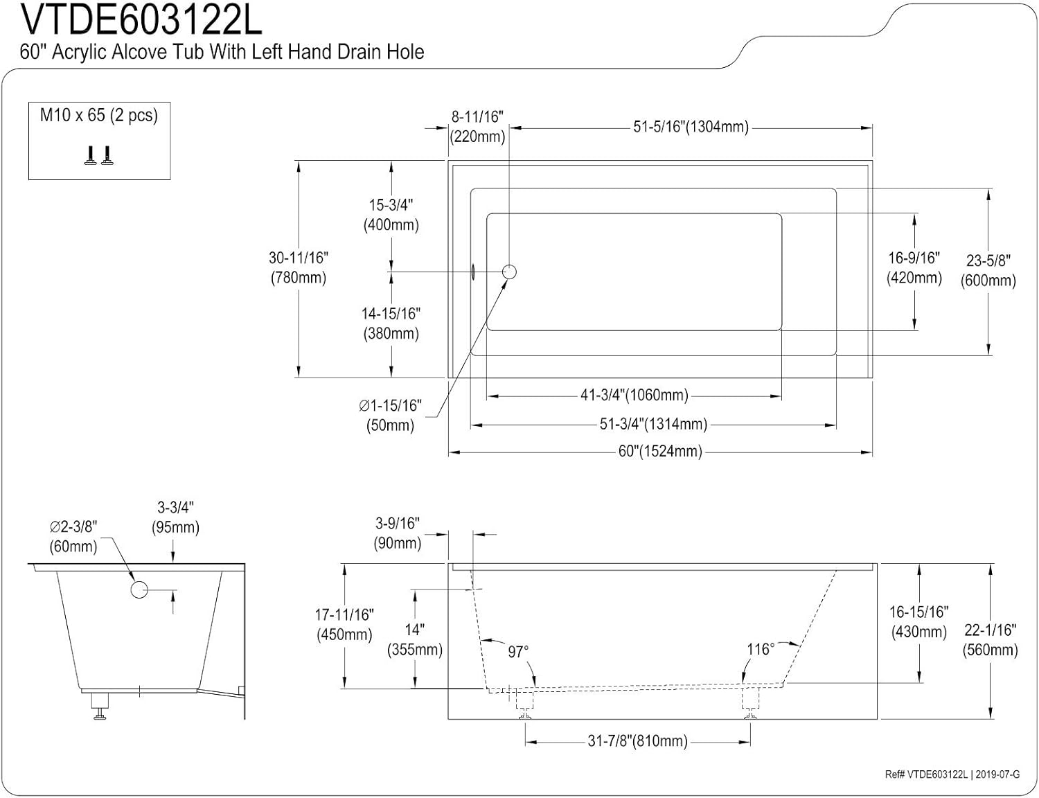 Bathtub Sizes Guide How To Measure the Right Bathtub for You
