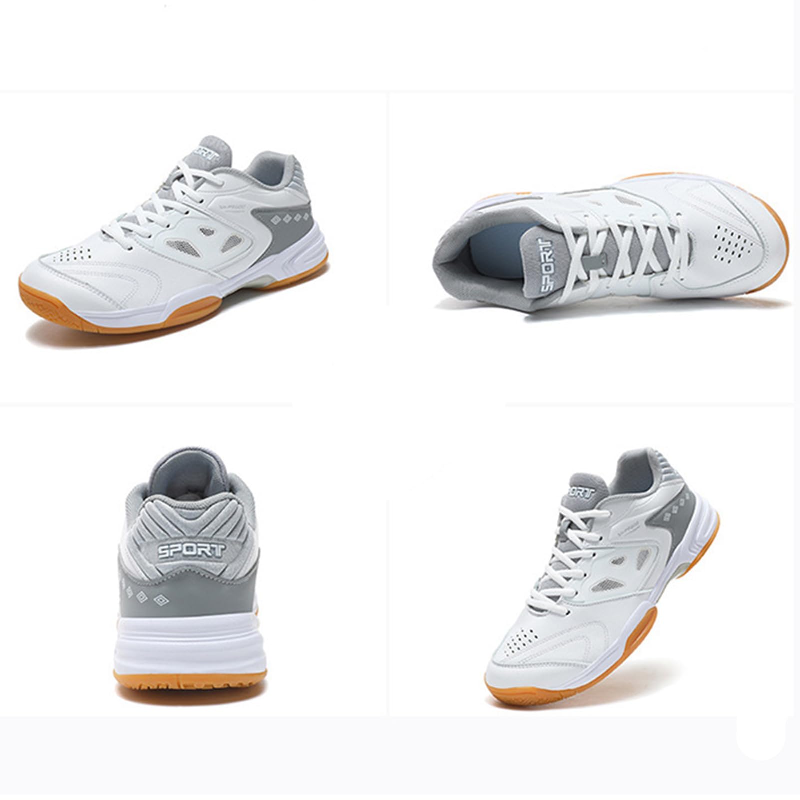 NGARY Chaussures de badminton pour homme et femme - Chaussures d'entraînement professionnelles pour tous les types de sports