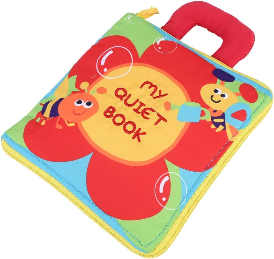 KIMISS Baby Cloth Book, Funny Non Fabric Infant Ligence Intelligence Developmental Soft Early Learning E Onal for Kids Educational Toy