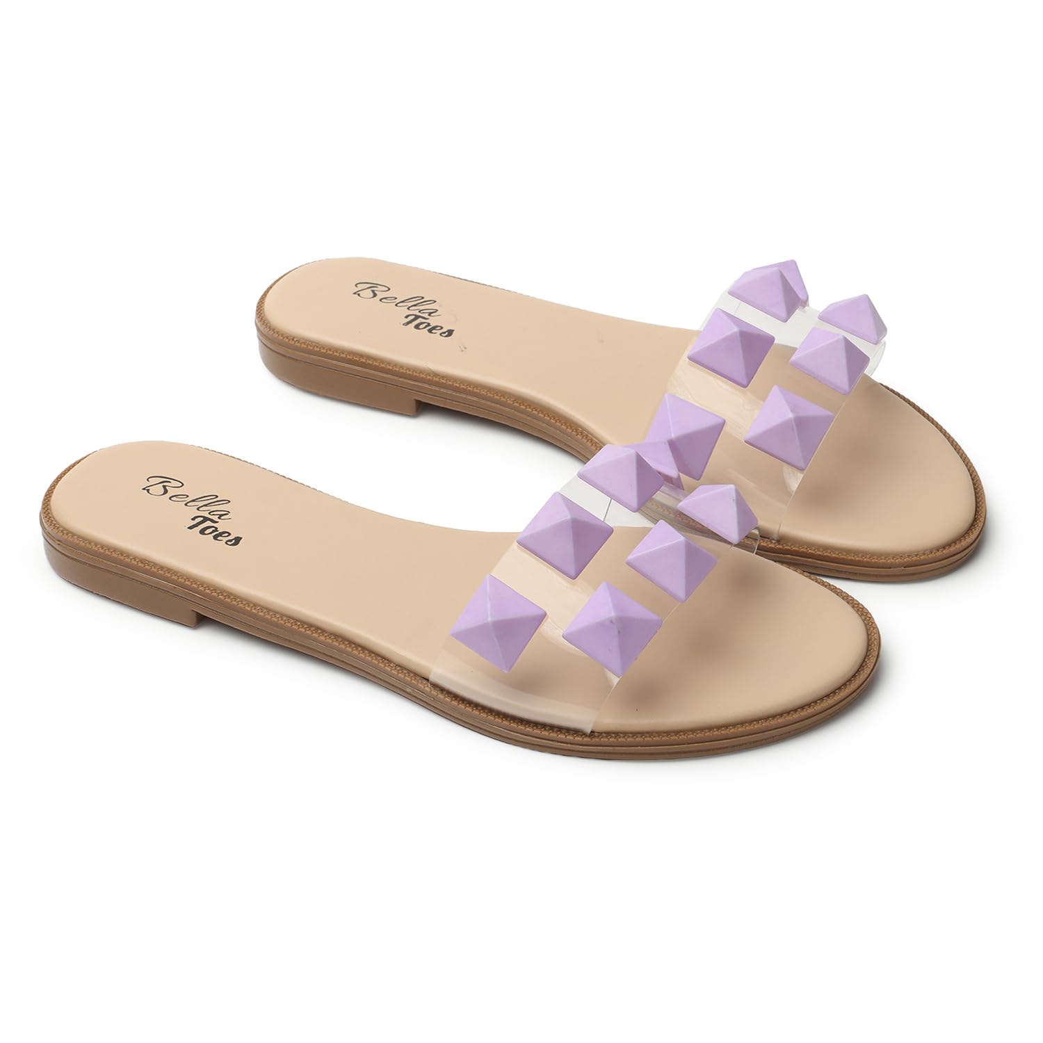 Bella Toes Casual Synthetic Leather Womens Flats Sandals with Open Toe (Purple, Numeic_5) (B0C789KRMY) Amazon Price History, Amazon Price Tracker