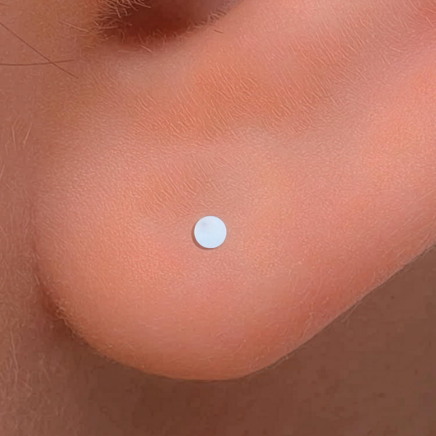 Sterling Silver Stud Earrings - Tiny 3mm Dot Silver Earring Stud - 2 Small Silver Stud Earrings For Women - Image 2