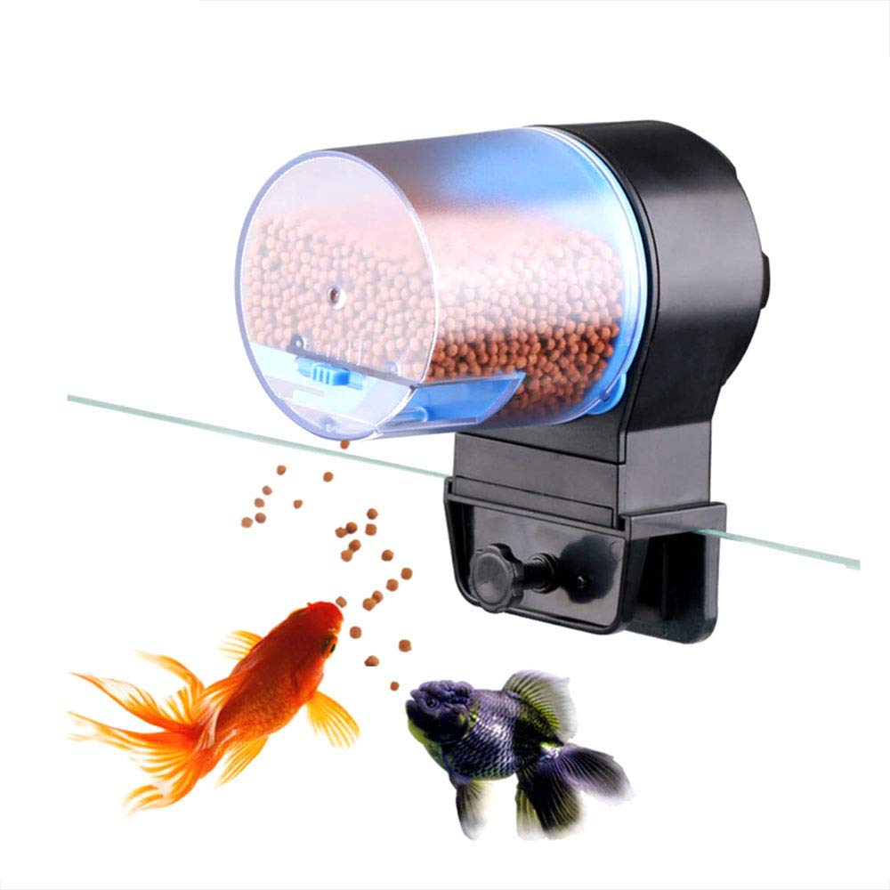 ANTOLE New Upgrade Auto Fish Feeder, Moisture-Proof Electric Automatic Fish Feeder,Aquarium Tank Timer Feeder Vacation &Weekend 2 Fish Food Dispenser