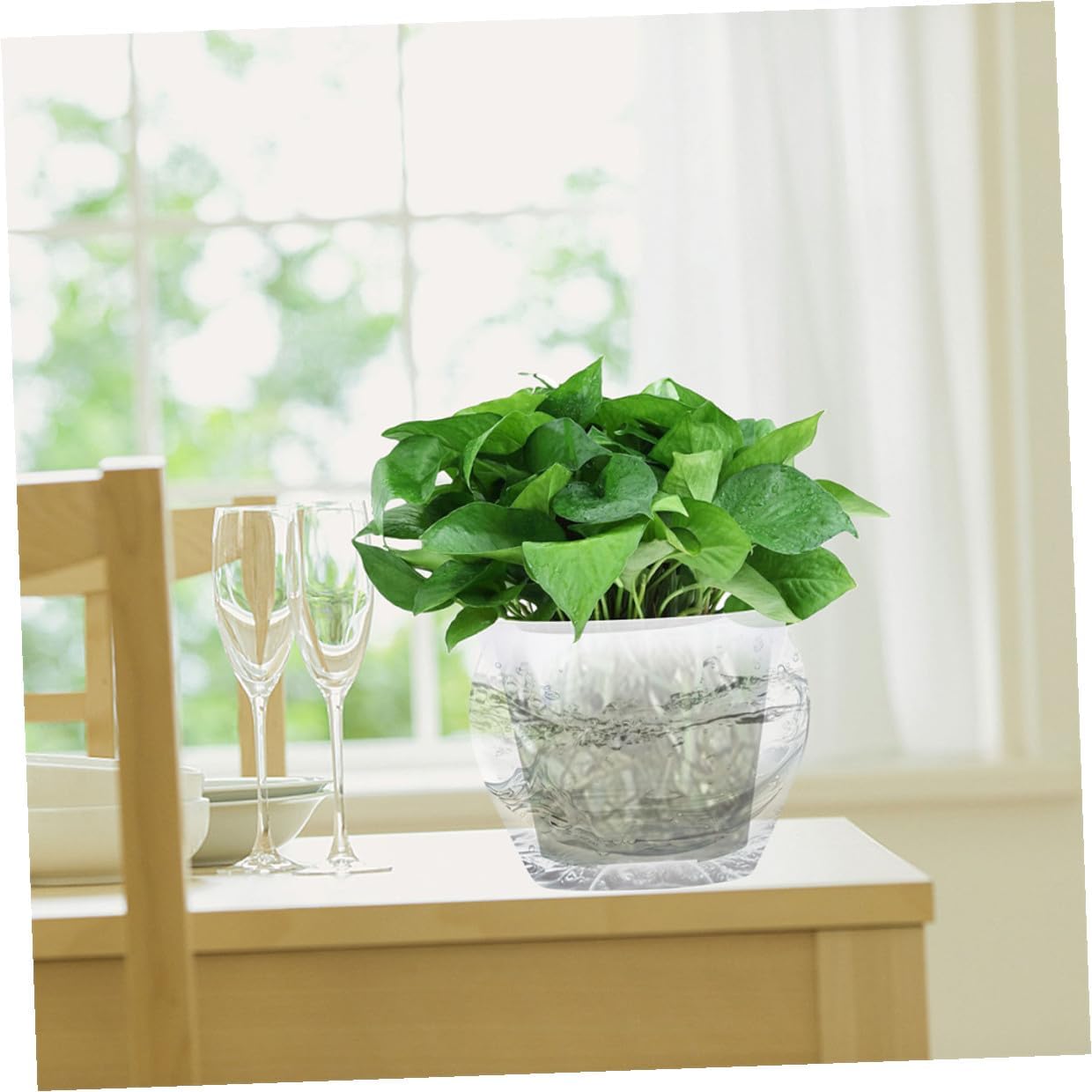 12pcs Root Control Nursery Pots Indoor Planter for Flowers and Orchids, Plastic Small Round Plant Pots 18cm Diameter for Garden and Home Use
