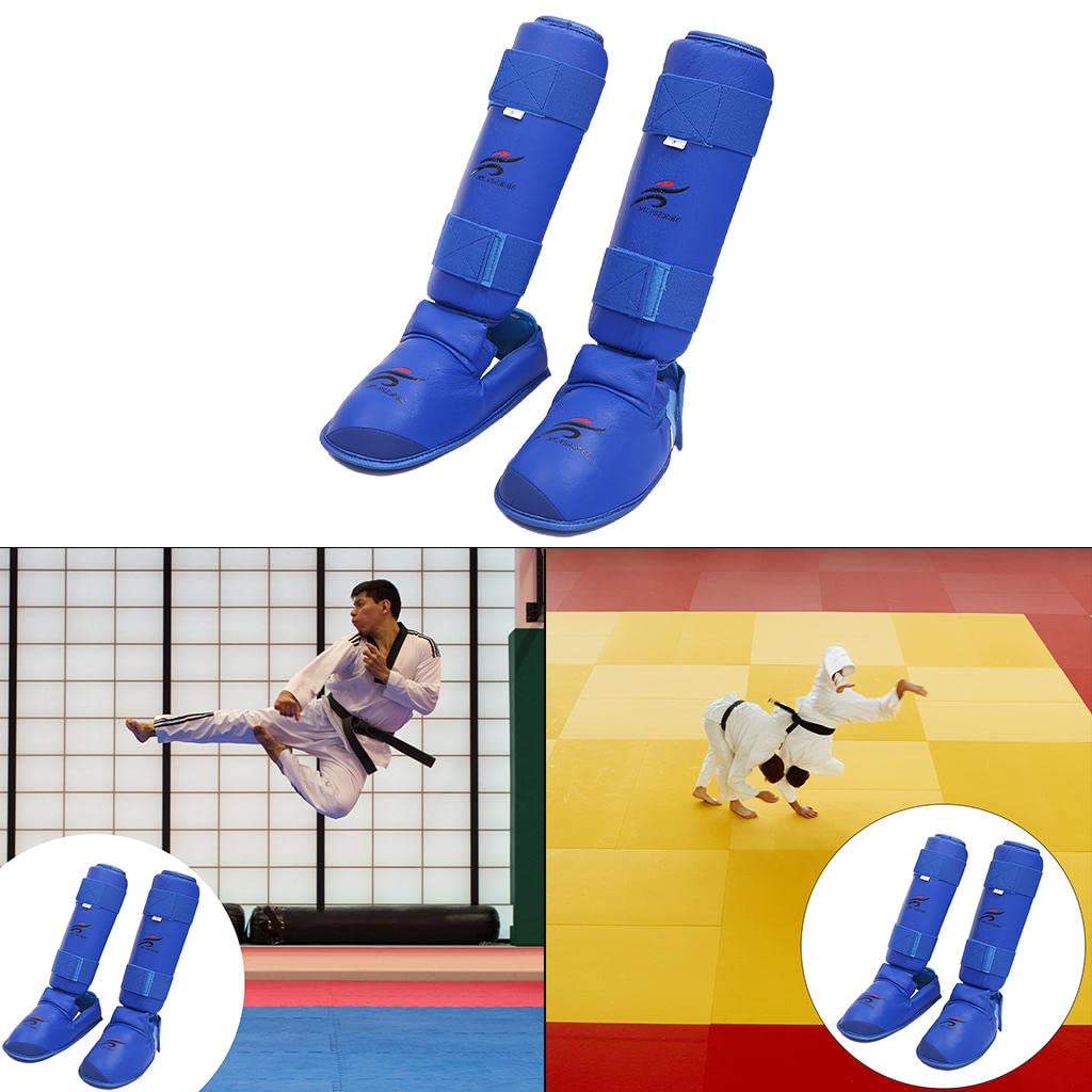Espinilleras | Protectores de piernas de MMA para Kickboxing Boxeo en Tailandia Thai Karate Artes Marciales | Protección para pies y Empeine de