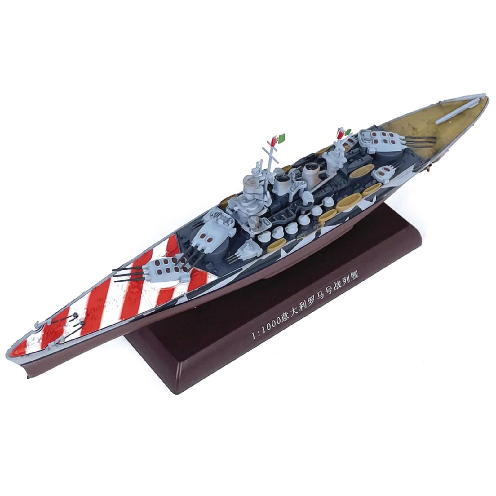 TECKEEN 1: 1000 Scala Italiana Corazzata Roma Battleship Lega Modello Nave da guerra Modello Militare Diecast Nave Modello per Collezione