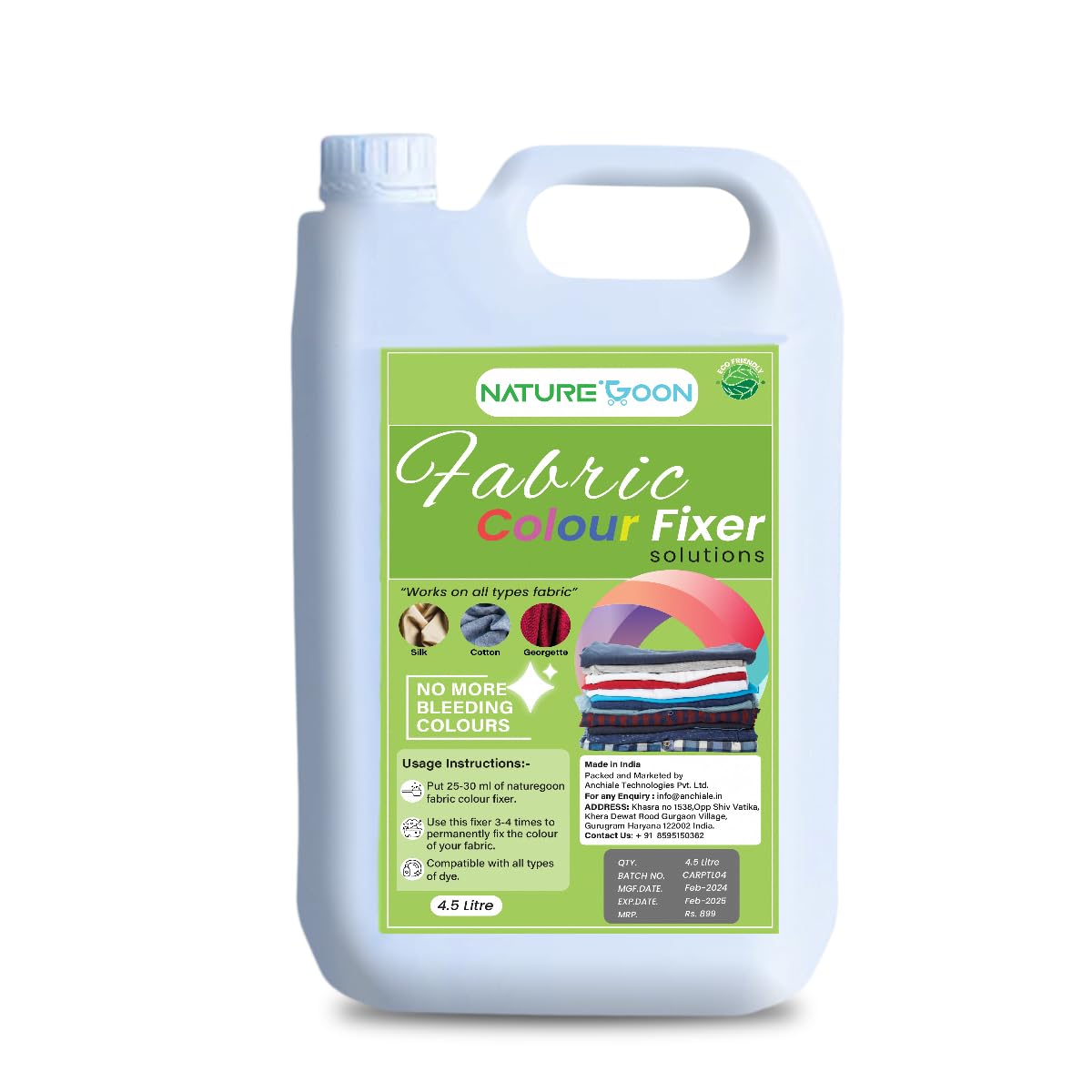 Fabric Colour Fixer Liquid (4.5 Ltrs) for Clothes |Cloth Care Solution|Dye Fixative Agent| Fabric Fixer to fix Dull Colour.-image-34