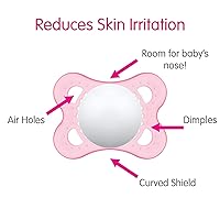 Vista 5 de MAM Chupetes nocturnos originales de 0 a 6 meses, mejor para bebés amamantados, brillan en la oscuridad, unisex, paquete económico, 6