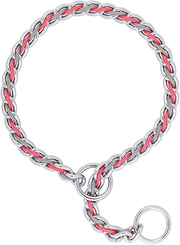 Vista 13 de Terrain D.O.G. Cuello de cadena con cordones Rosado y gris
