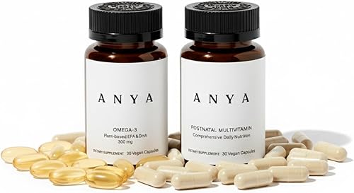 Miniatura 8 de ANYA Multivitamínico posnatal para la recuperación y lactancia materna, 30 unidades, vitaminas A, C, D3, zinc, metilo B12, biotina, folato y hierro,