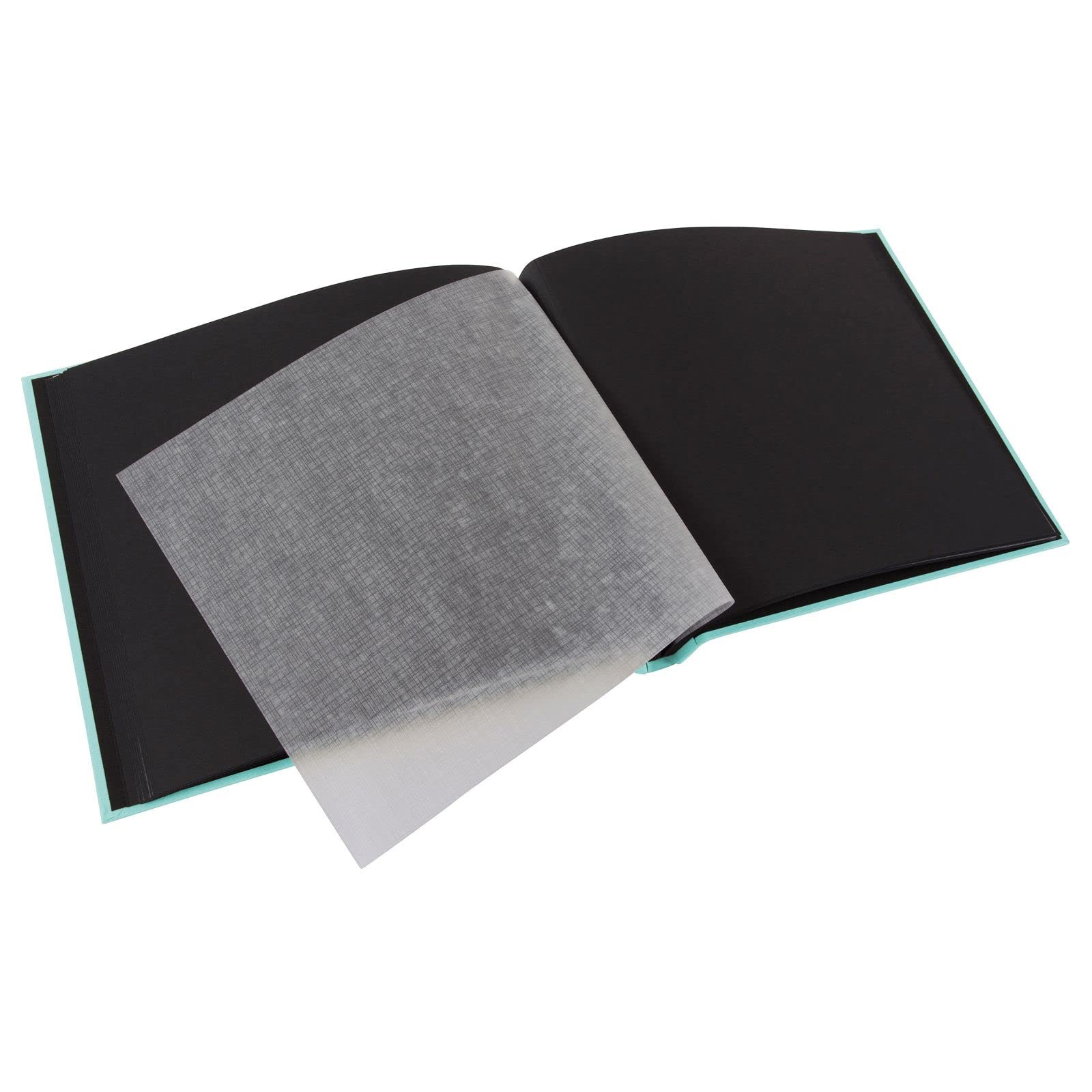 Goldbuch - Album portafoto, 60 Pagine con Pergamena, 25 x 25 cm, Nero, 30x25 cm