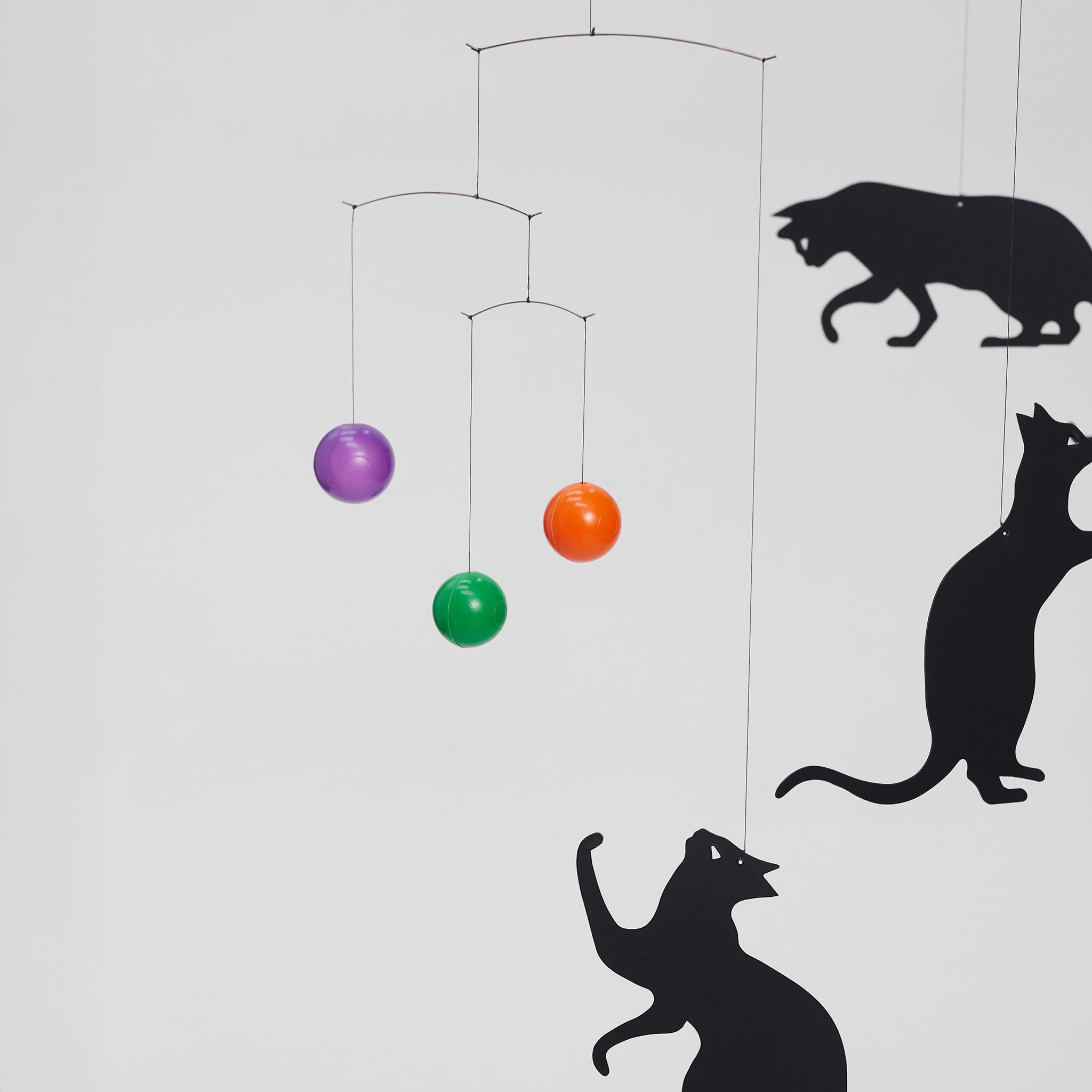 Flensted Mobiles Feline Black, Green, red, Blue 50x45cm