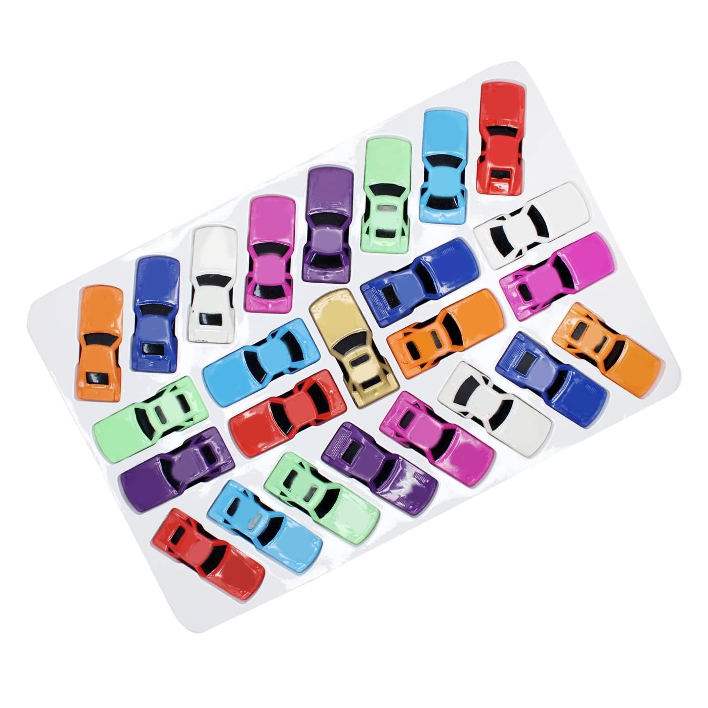 Set of 24Pcs Mini Racing Car Toy Set for Kids Girls and Boys, Multicolor