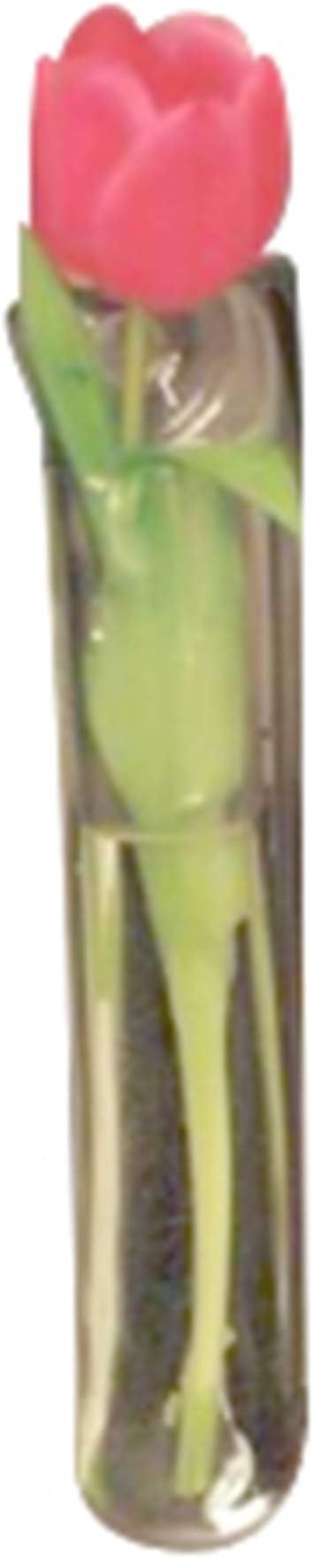 Gadjit Vinyl Window Vases Single Blossom Style - Vases Suctions to Windows and Mirrors, Holds Flower Stem and Water, Clear Flexible Vinyl