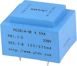 Aexit 4.5VA 50/60 Batteries, Chargers & Accessories Hz 220V Input 12V Output 4 Pins Isolation Transformer Encapsulated Transformer