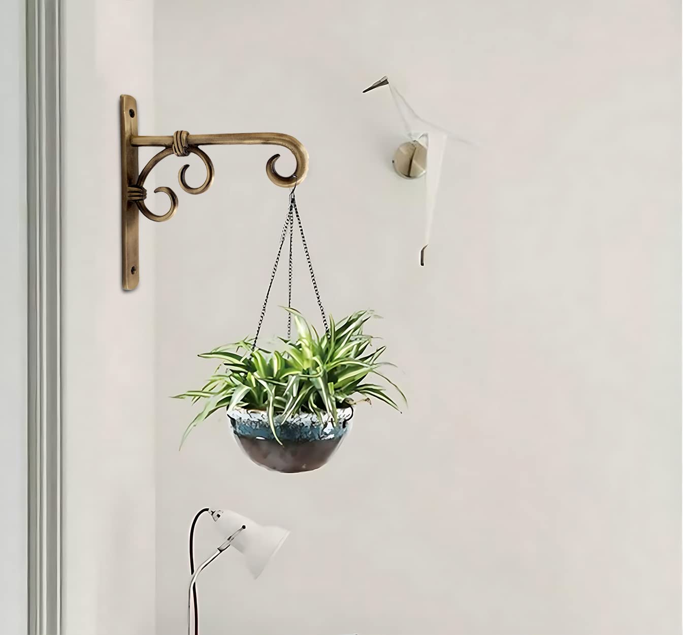 Amazon Brand - Umi Brass Wall Lantern Diya Hanger | Versatile Hanging Decor for your Home and Garden offers donot miss