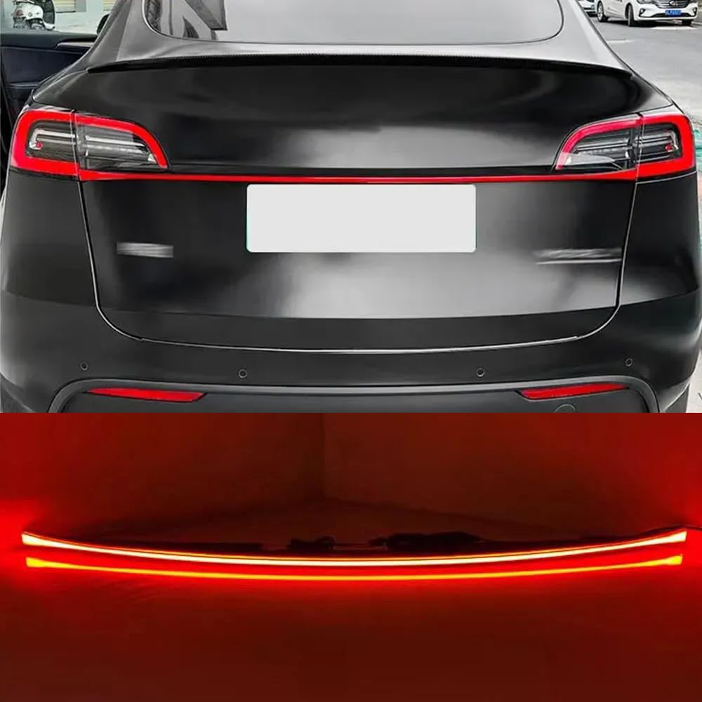 Dynamic Tail Light Bar for Tesla Model Y 2020-2024 LED Flowing Through Tail Light Bar Full-Width Strip for Tesla Model Y