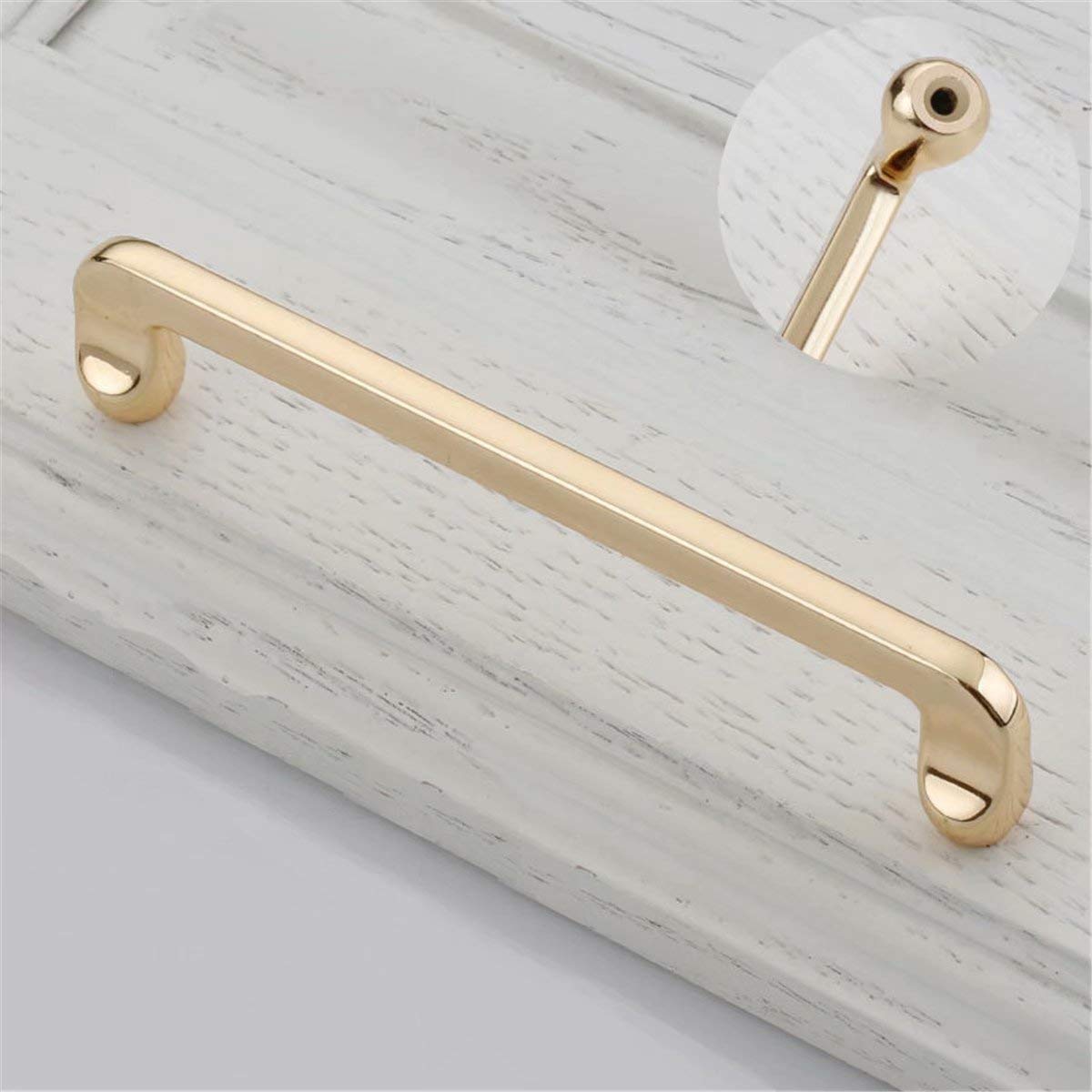 6 STÜCKE Dunkelgraue moderne Türknäufe aus Zinklegierung/Zuggriffe/Türgriffe für Kommoden und Badezimmerschränke, Schlafzimmerschubladen, Küchenschränke und Wohnzimmer, schlichtes Design, 128 mm (Abst
