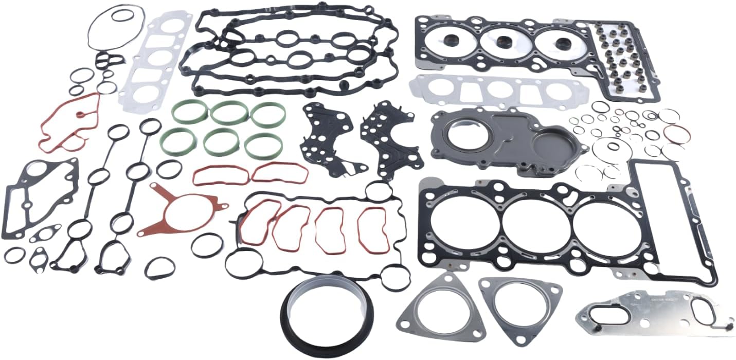 06E103148M Engine Overhaul Gasket Seals Repair Kit Fit for Audi A4 A6 3.2L V6 Replace for 06E103149M 06E103483G 06E103484G