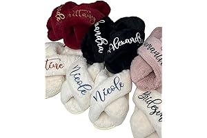 Personalized Monogram Slippers for cozy Women's Winter