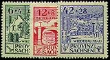briefmarke französische besatzungszone Sowjetische Besatzungszone Goldhahn SBZ Nr. 87A-89A postfrisch ** Wiederaufbau 1946 Briefmarken für Sammler