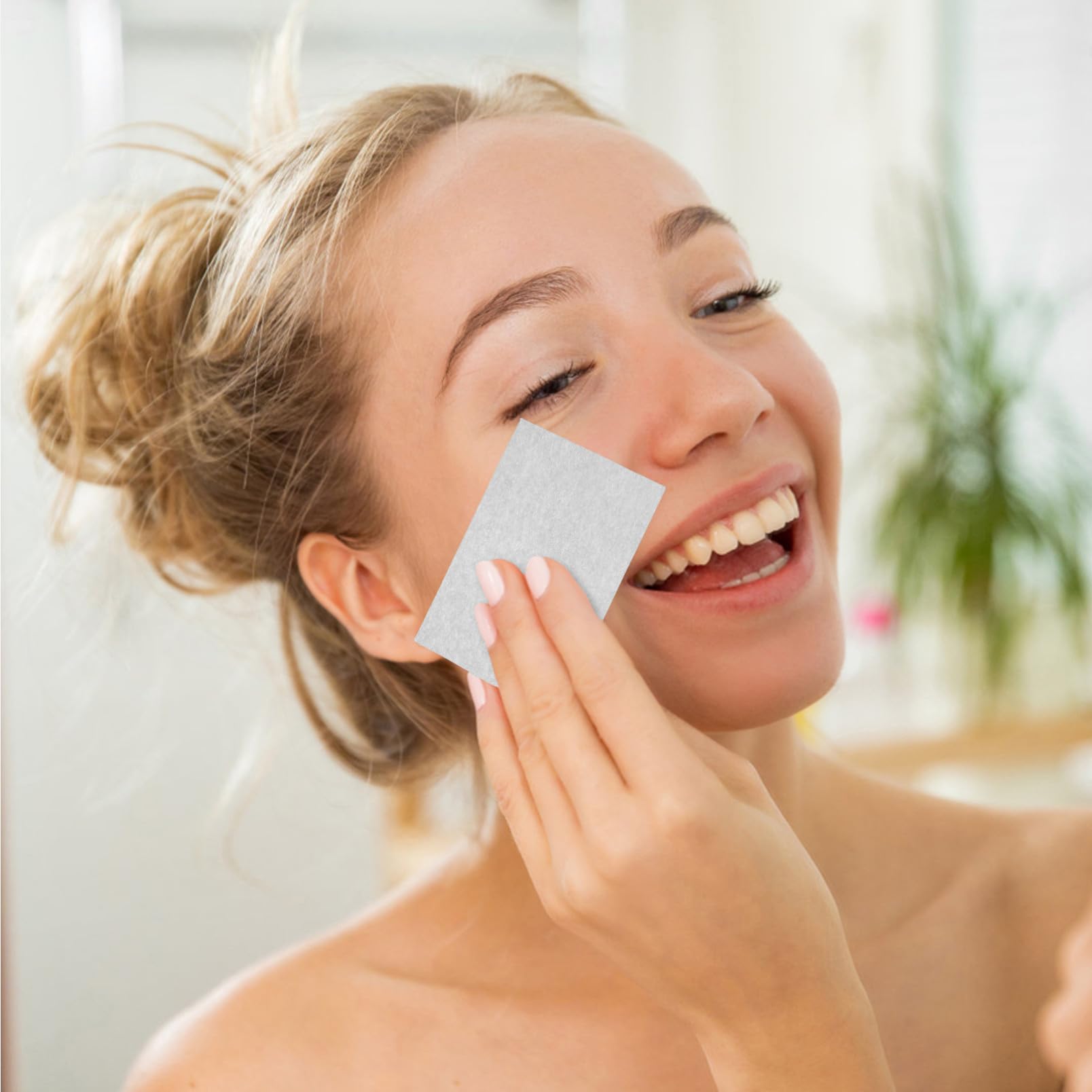 1 Satz Ölabsorbierendes Papier Gesicht Dualseitiges Blotting Paper Mit Bambuskohle Schwarz Und Sanfte Und Weiche Ölabsorbierende Blätter Für Fettige Haut Für Männer Und 1000 Stück