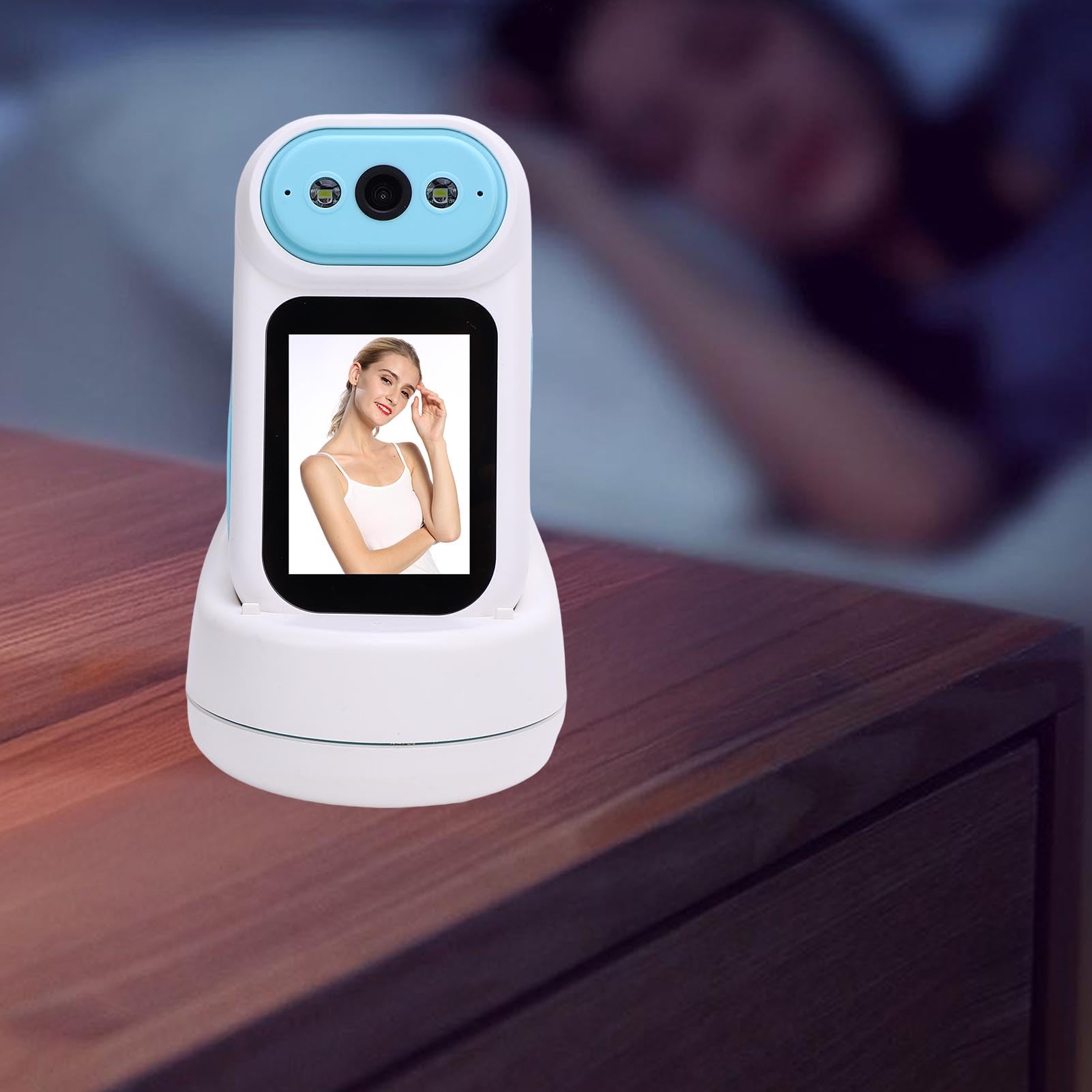 Kamera Bezpieczeństwa 2-drożna Kamera Wideo z WiFi, 5 MP HD, Ekran 2,8 Cala, Automatyczne śledzenie Ruchu Człowieka, Głośnik HIFI z kartą Pamięci 32 GB do Monitorowania