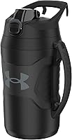 Under Armour 64oz Insulated Half Gallon Water Bottle with Handle, Fence Hook - Keeps Drinks Cold 10 Hours for Football, Baseball & Sports