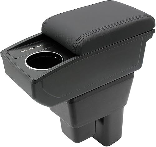Caja de reposabrazos de automóvil para Honda Fit Jazz Hatchback 2009-2013, accesorios para automóvil, consola central, portavasos de doble capa,