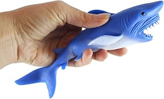 1 Sand Filled Squishy Shark - Moldable Sensory, Stress, Squeeze Fidget Toy ADHD Special Needs Soothing Ocean Animal
