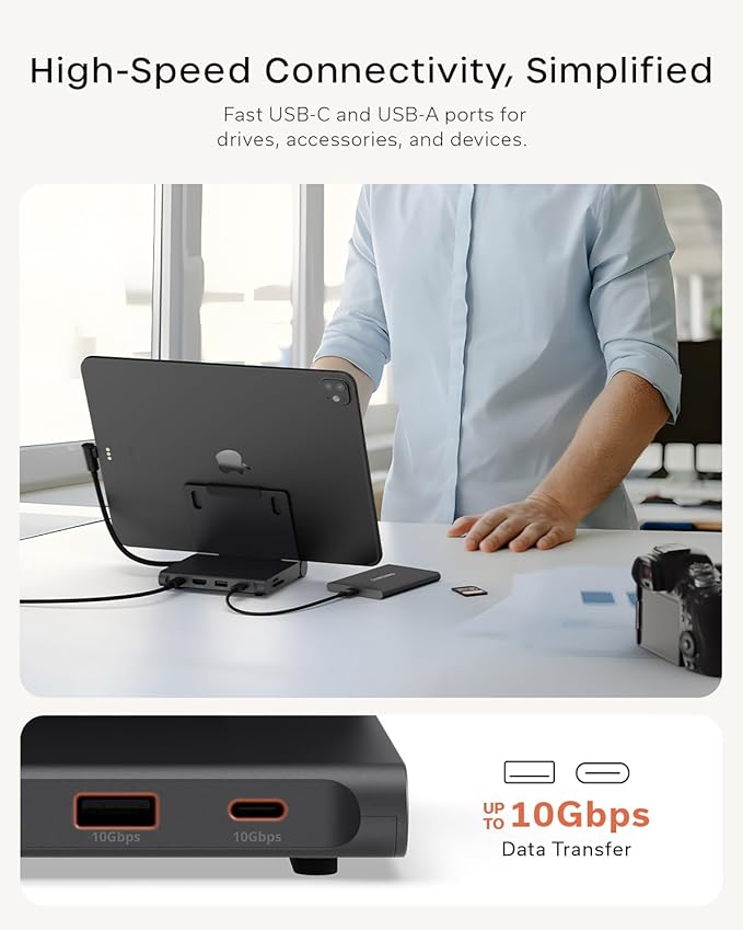 Soporte Plegable Hub USB-C Satechi Space Black, Hasta 13 pulgadas miniatura 6