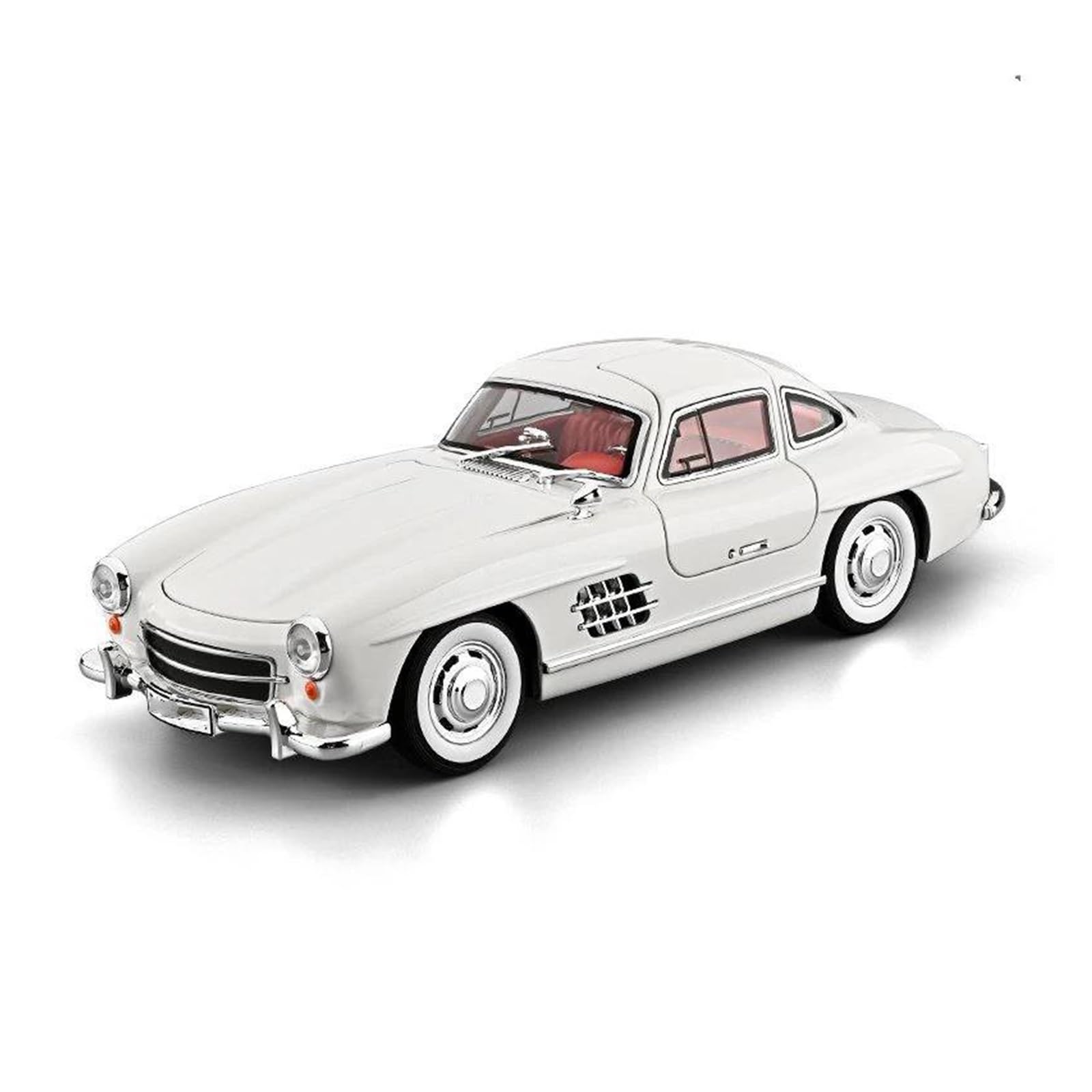 UIFCOG Die Cast Collectible Car Model 1:18 For Benz 300SL Collection Diecast Alloy Model Vehicles(White)