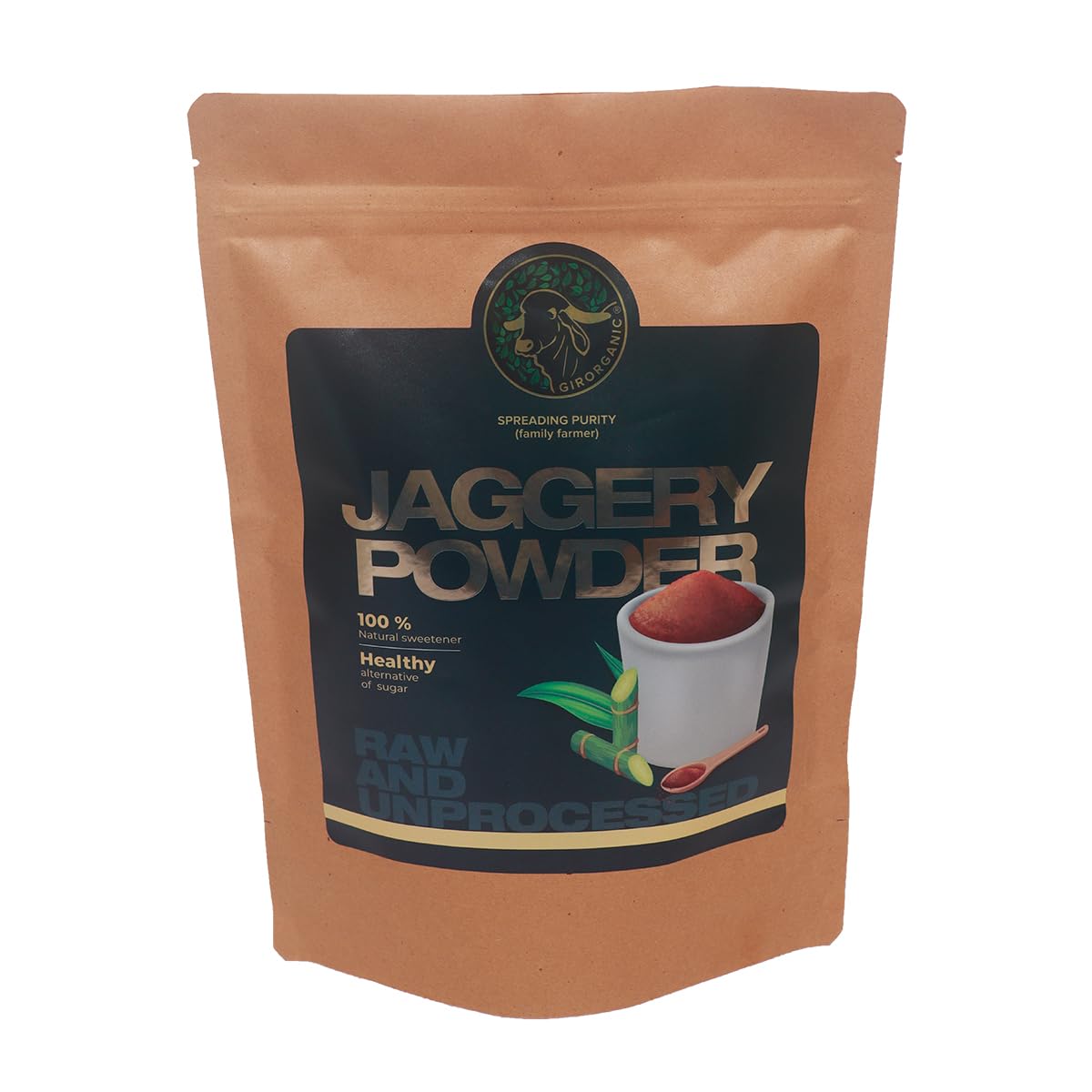 Girorganic Sugarcane Organic Jaggery Powder 1 Kg | No Preservative | Unrefined | 100% Natural | Gopal Ratna Awrad Winner 2023 (B0CYNRXN2Q) Amazon Price History, Amazon Price Tracker