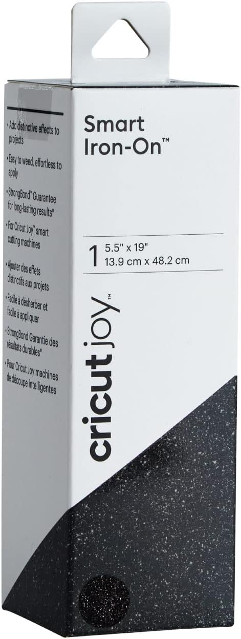 Joy Smart Glitter Iron On Black
