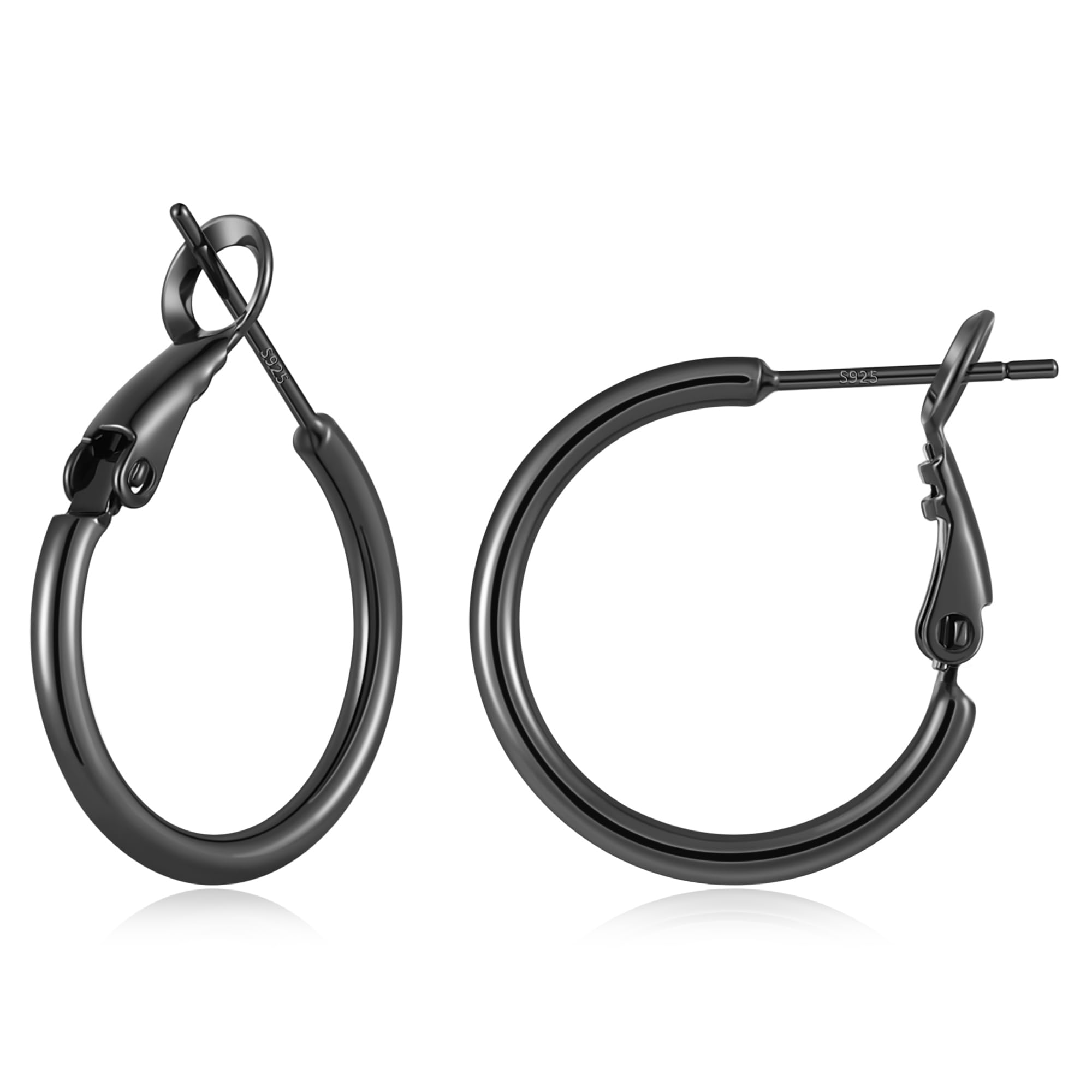 Gacimy Gold Hoop Earrings for Women, 14K Gold Plated Thin Hoops