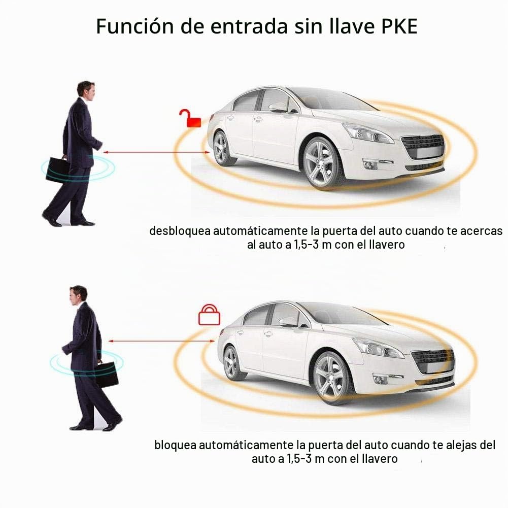 de Seguridad de Alarma de Coche, Encendido Universal del Motor de Alarma de Coche, Arranque Remoto con botón de Entrada sin Llave