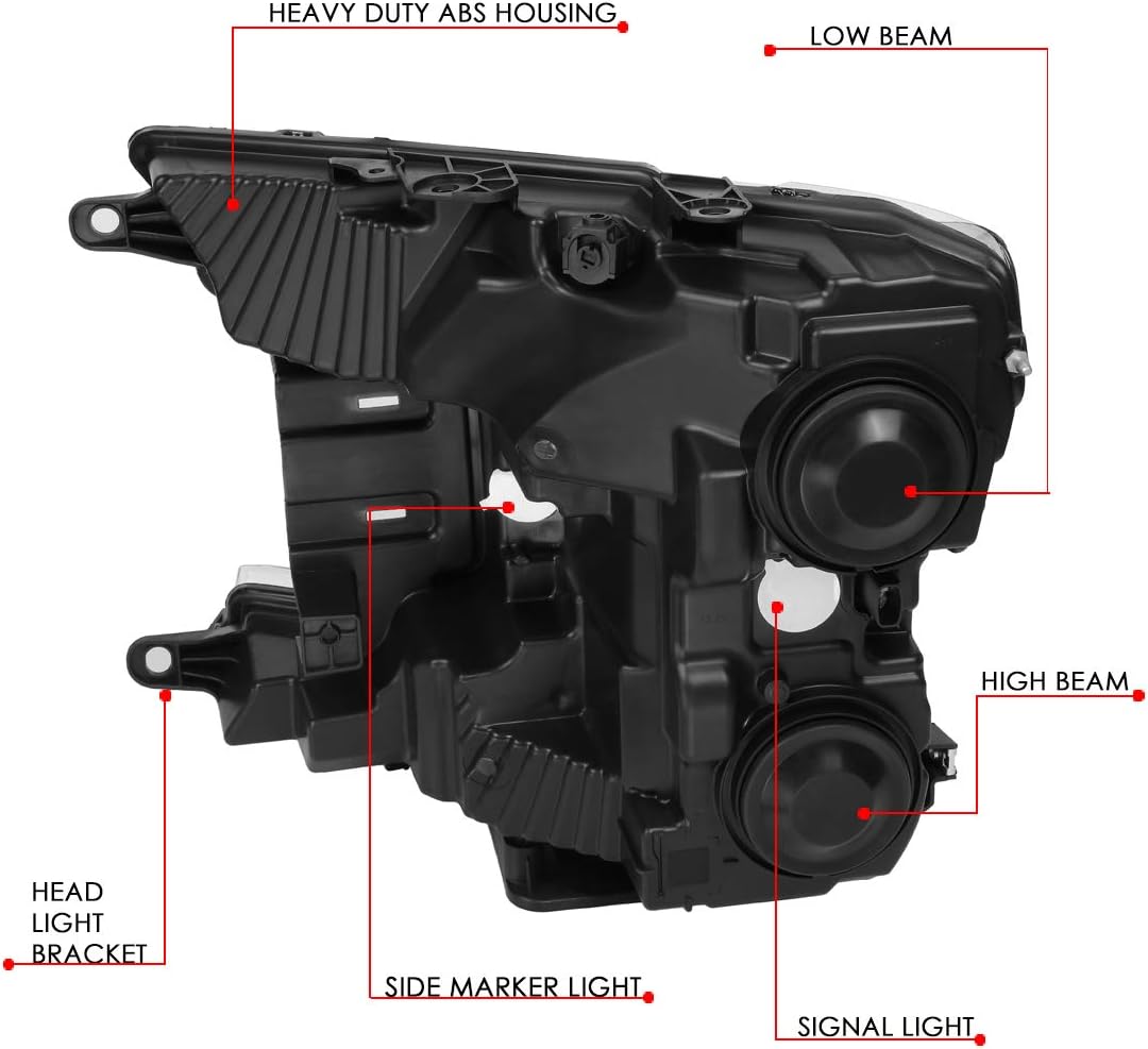 50% оƒƒ Dіѕсоunt DNA Motoring HL-OH-F15018-BK-CL1 Black Housing Factory Style Headlights Compatible with 18-20 F-150 Prоmо 40% оƒƒ DNA Motoring HL-OH-F15018-BK-CL1 Black Housing Factory Style Headlights Compatible with 18-20 F-150