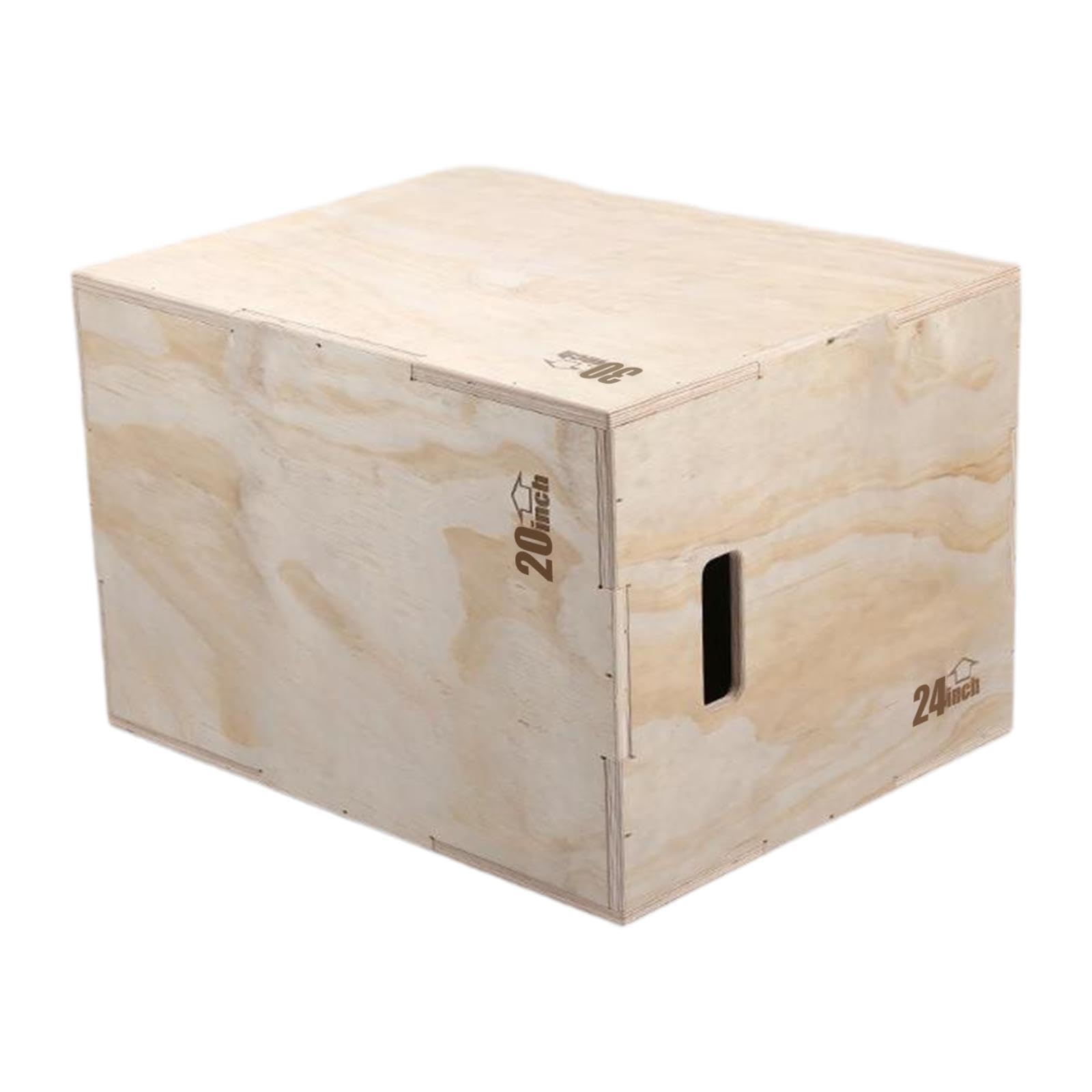 kowaku Wooden Box, Jumping Agility Box Plyometric Jump Case, Step up Case, L