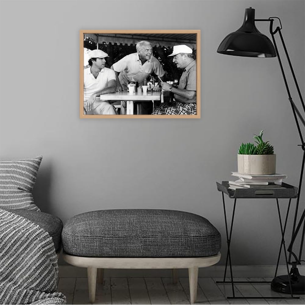 VERRE ART Printed Framed Canvas Painting for Home Decor Office Wall Studio Wall Living Room Decoration (22x14inch Wooden Floater) - Caddyshack