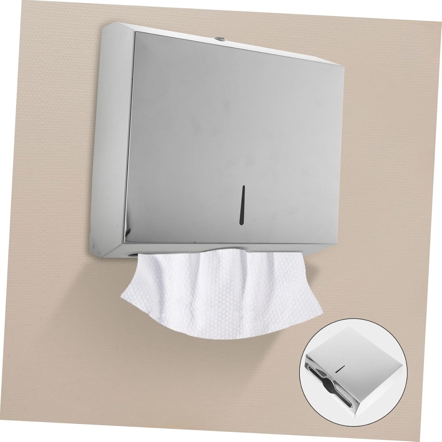 Mount Paper Towel Dispenser Stainless Steel Bathroom Tissue Holder for Easy Installation and Quick Replacement Elegant Design for Any Environment