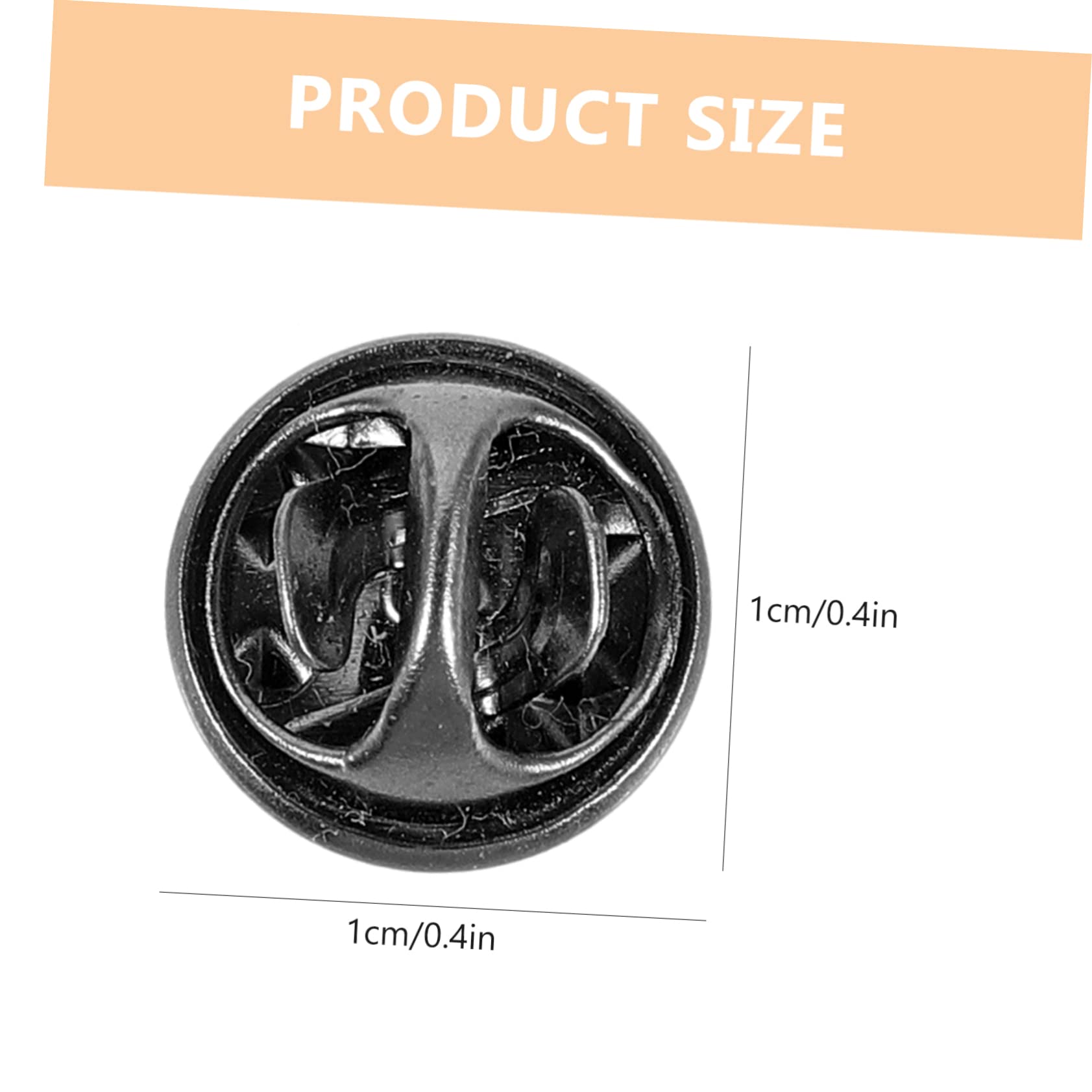 ARTIBETTER 5sets Locking Pin Backs Set Small Lightweight Replacement Backs for DIY Crafting Brooch Clutch Professional Pin Needles 100pcs*5