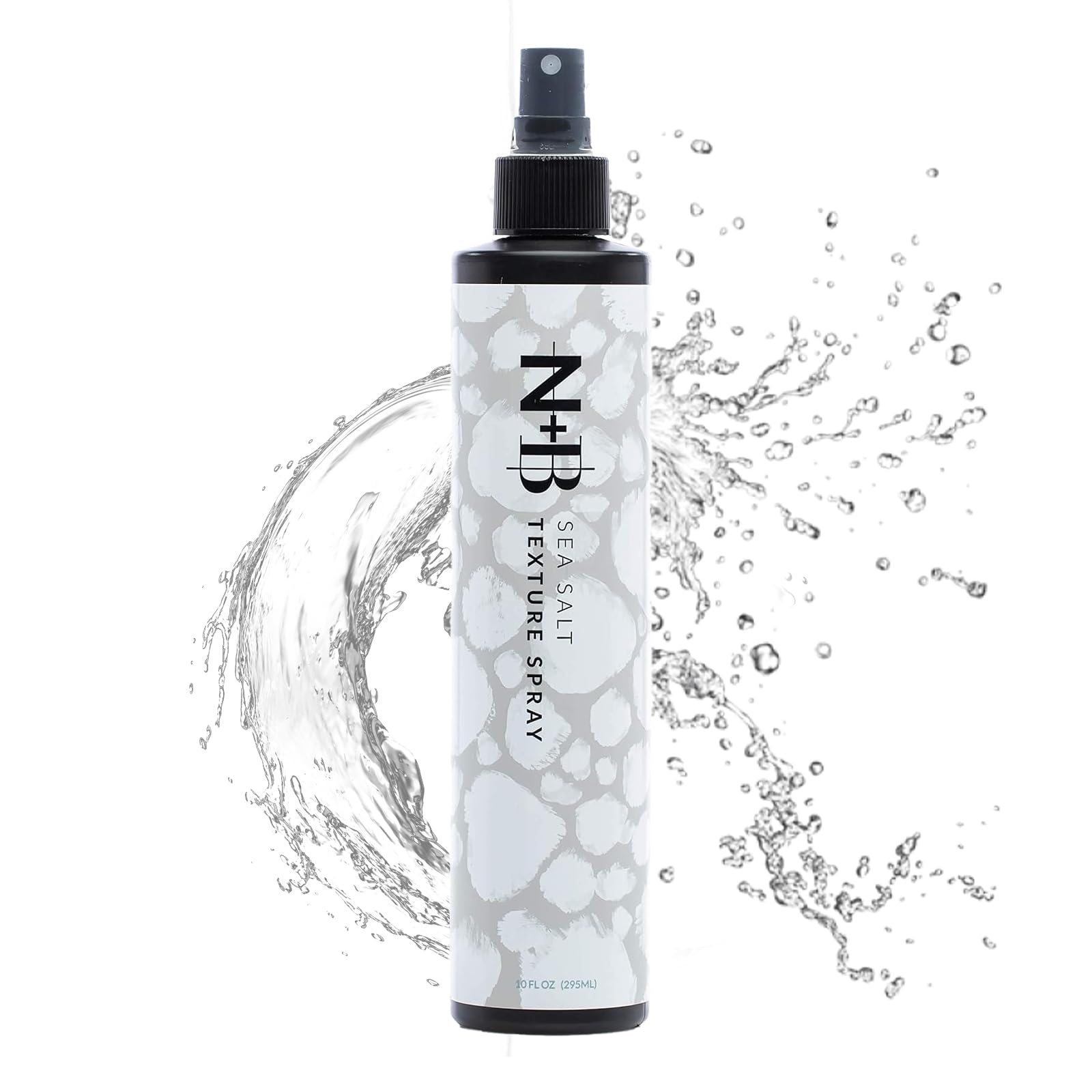 N+B Sea Salt Spray for Hair | Hair Spray for Added Texture and Volume w/ No Sticky Residue | Good for All Types of Hair | w/ Biotin & Castor Oil for Hair Care | Vegan & Cruelty-Free | 10 oz