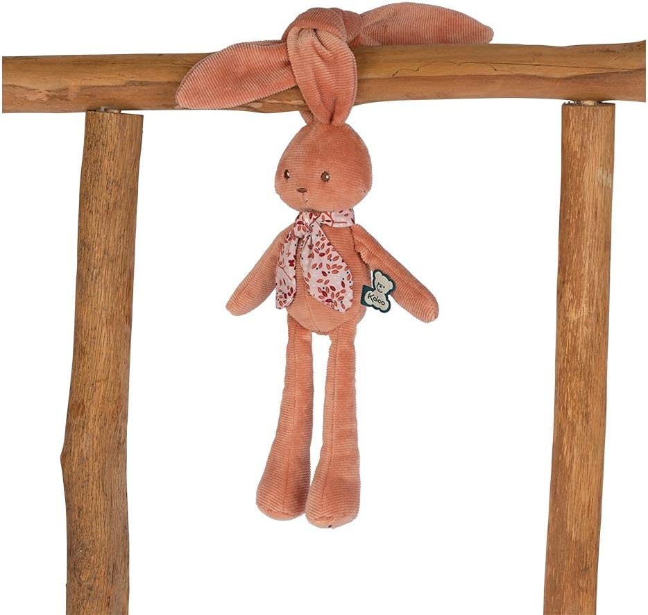 Kaloo, Lapinoo, Rabbit Doll, Baby’s Bi-Material Jersey & Knit Fabric Toy, 9.8"/25 cm, Terracotta Colour, Ultra-Soft materials - Image 4