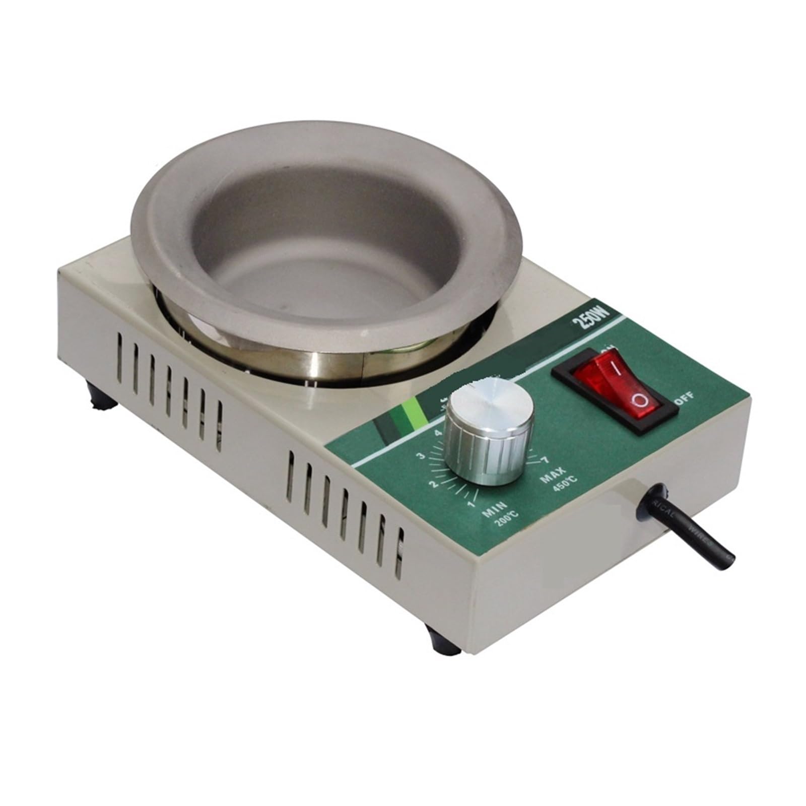 Mjfvn Zb-50D Lead Free Micro Lead Free Soldering Pot 200W Solder Pot Tin Melting Furnace For Apply To Small Size Pcb(Zb-50D Lead Free)